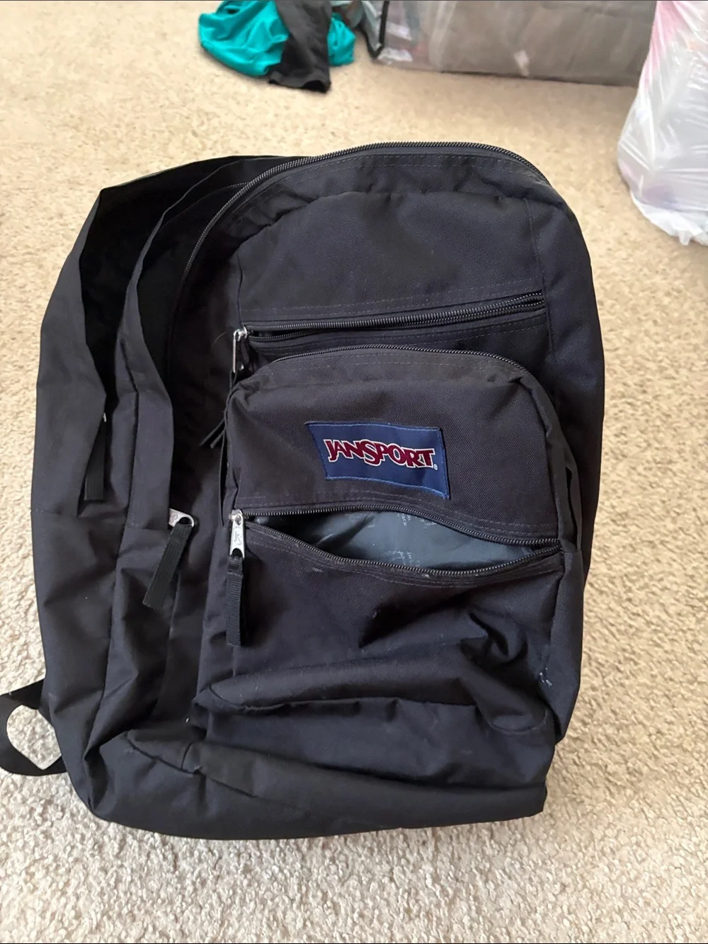 Black Men's Multi-Pocket Backpack - Classic Everyday Carry